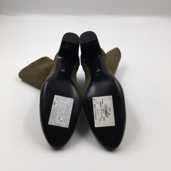 Stuart Weitzman "Vida" suede ankle booties color Truffle Size 8 - Picture 6 of 9